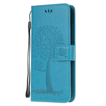 Xiaomi Redmi 9 Tree and Owl Strap Case