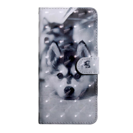 Xiaomi Redmi 9 Dog Case Black and White