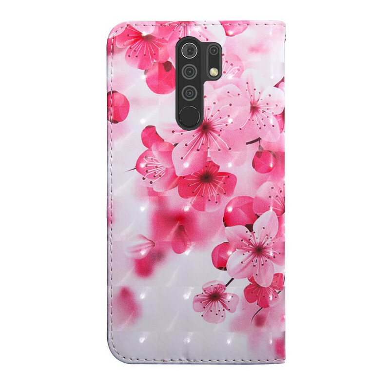 Xiaomi Redmi 9 Pink Flowers Case