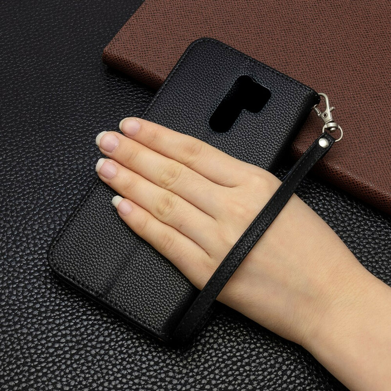 Xiaomi Redmi 9 Lychee Case Oblique Flap Xiaomi Redmi 9 Lychee Case Oblique Flap