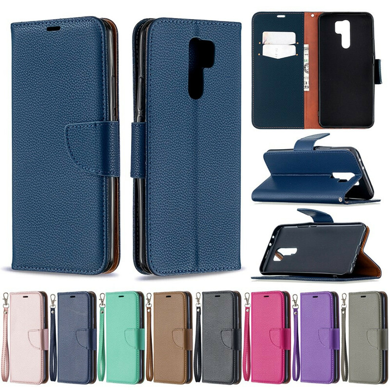 Xiaomi Redmi 9 Lychee Case Oblique Flap