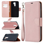 Xiaomi Redmi 9 Lychee Case Oblique Flap