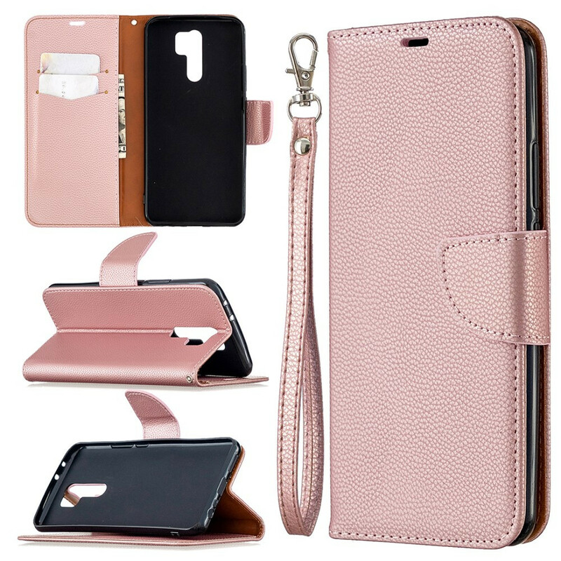 Xiaomi Redmi 9 Lychee Case Oblique Flap