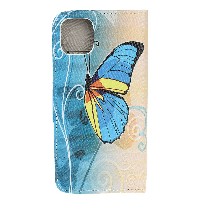 Cover iPhone 12 Papillon Coloré