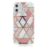 Case iPhone 12 Marble Geometry Colorful 2