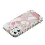 Case iPhone 12 Marble Geometry Colorful 2