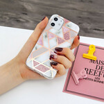 Case iPhone 12 Marble Geometry Colorful 2