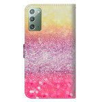 Samsung Galaxy Note 20 Gradient Glitter Case Magentas