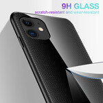 Case iPhone 12 Tempered Glass Carbon Fiber Classic