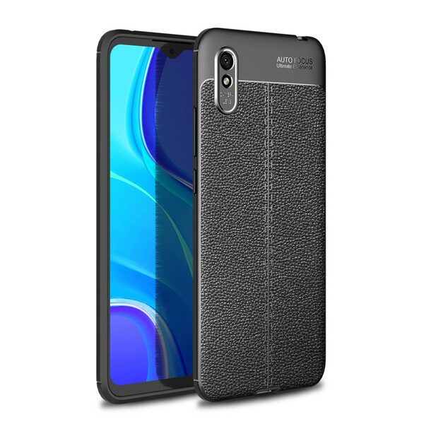 Xiaomi Redmi 9A Leather Case Lychee Effect Double Line
