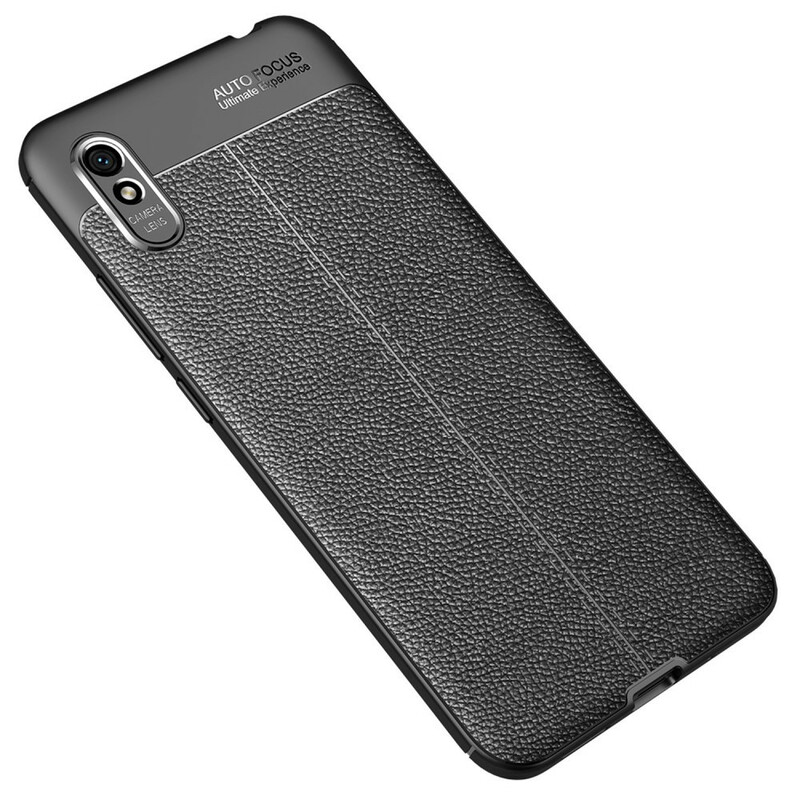 Xiaomi Redmi 9A Leather Case Lychee Effect Double Line
