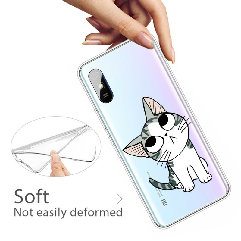 Xiaomi Redmi 9A Case Look at the Cats