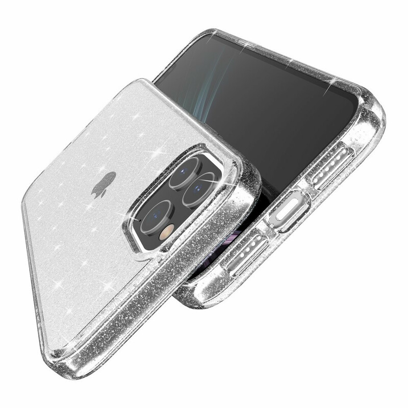 iPhone 12 Clear Glitter Case
