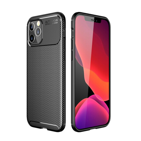 Case iPhone 12 Pro Max Flexible Texture Carbon Fiber