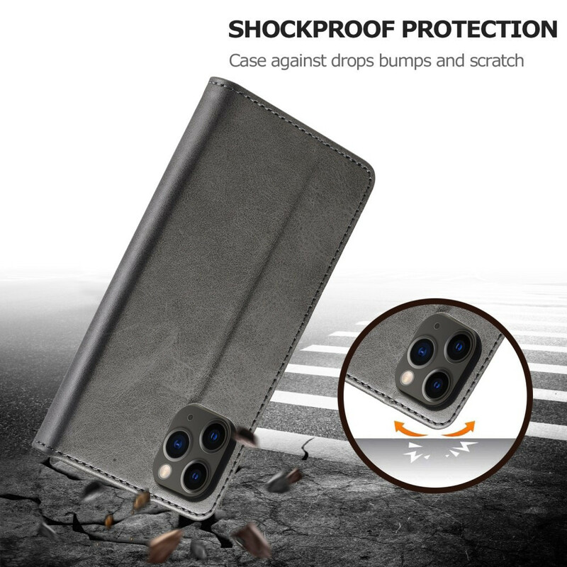 Cover iPhone 12 Pro Max LC.IMEEKE Effet Cuir