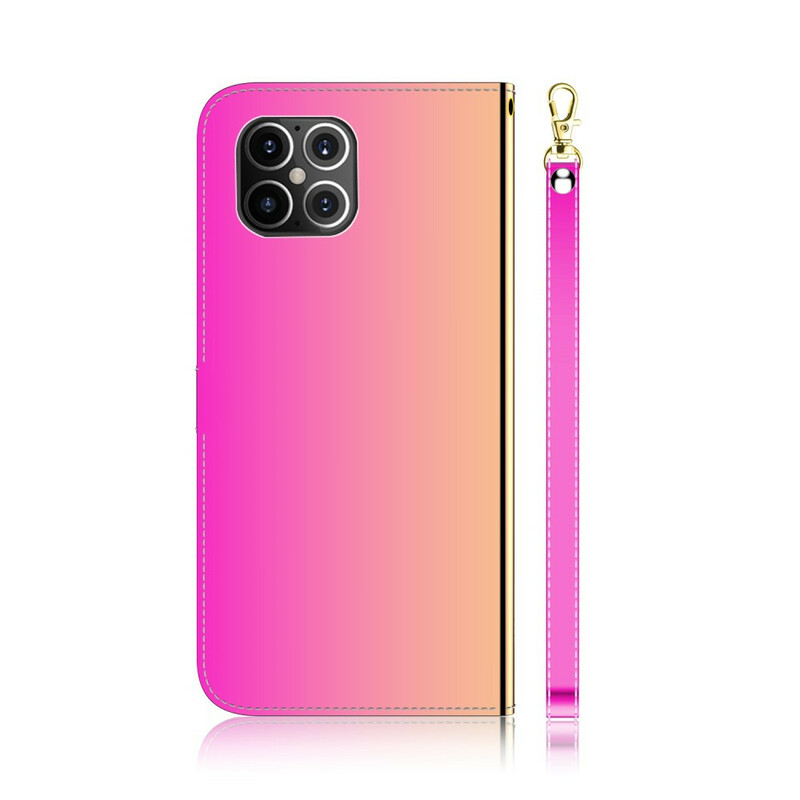 Cover iPhone 12 Pro Max Simili Cuir Couverture Miroir