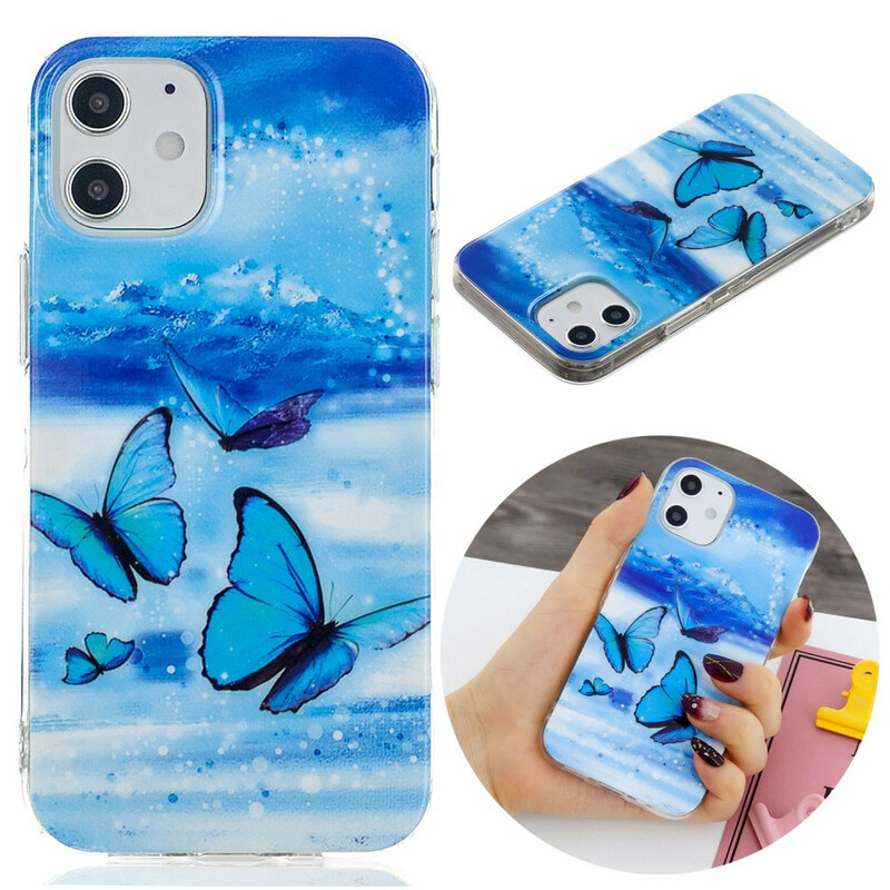 Case iPhone 12 Max / 12 Pro Butterfly Series Fluorescent