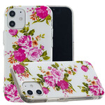 Case iPhone 12 Max / 12 Pro Fleurs Liberty Fluorescente