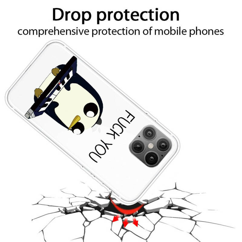Case iPhone 12 Max / 12 Pro Pingouin Fuck You