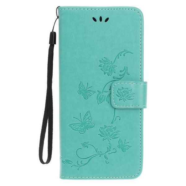 Floral Lanyard Cover for iPhone 12 / 12 Pro