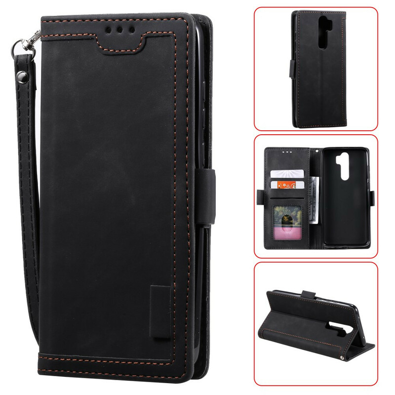 Xaiomi Redmi 9 Two-tone Faux Leather Reinforced Contour Case