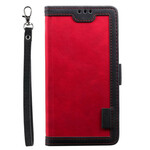 Xaiomi Redmi 9 Two-tone Faux Leather Reinforced Contour Case