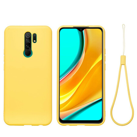 Xiaomi Redmi 9 Liquid Silicone Case With Strap