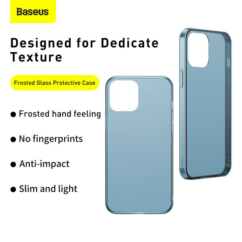 iPhone 12 Case Tempered Glass and Silicone BASEUS