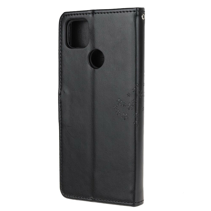 Xiaomi Redmi 9C Tree and Owl Strap Case