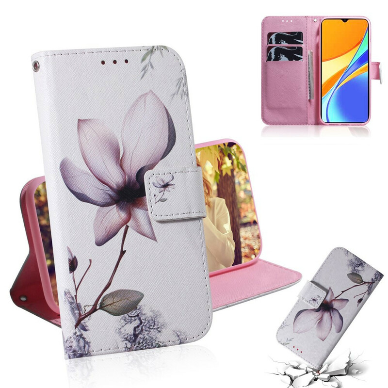 Case Xiaomi Redmi 9C Flower Old Pink