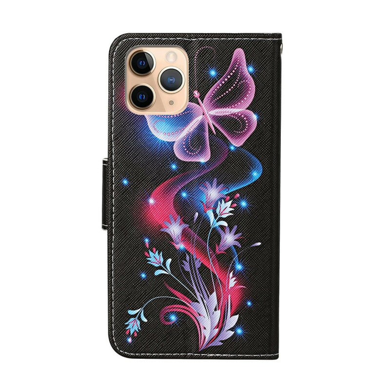 Case iPhone 12 Pro Max Butterflies and Strap
