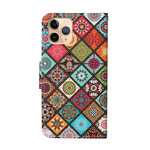 Case iPhone 12 Pro Max Patchwork Mandalas with Strap