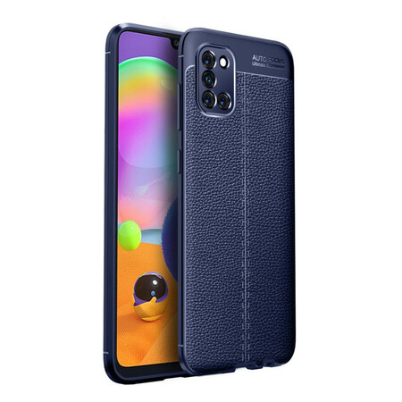 Samsung Galaxy A31 Leather Case Lychee Effect Double Line