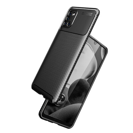 Case Samsung Galaxy A31 Flexible Texture Carbon Fiber