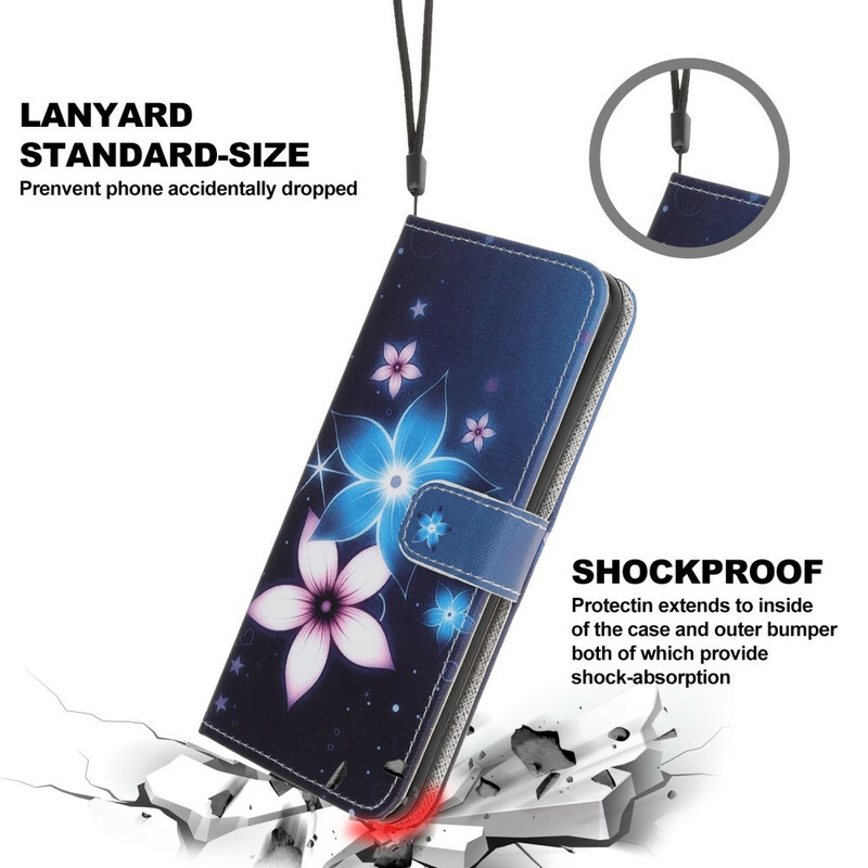 Case Samsung Galaxy A31 Lunar Flowers with Strap