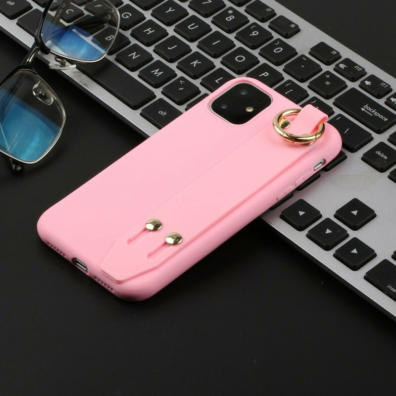 iPhone 12 Max / 12 Pro Silicone Case with Support Strap