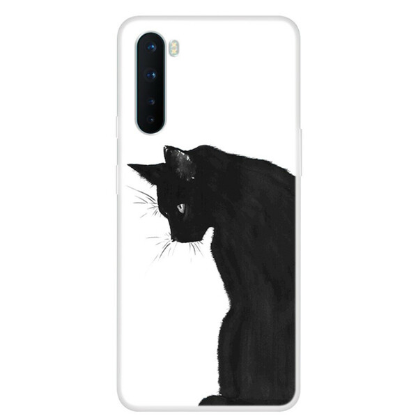 OnePlus Nord Cat Cover Thoughtful Black