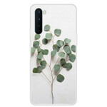OnePlus Nord Transparent Case Realistic Leaves