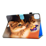 Cover iPad Air 10.9" (2020) Mon Chaton et Papillon