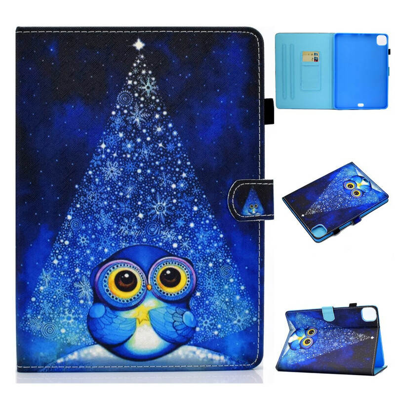 Cover iPad Air 10.9" (2020) Hibou Bleu