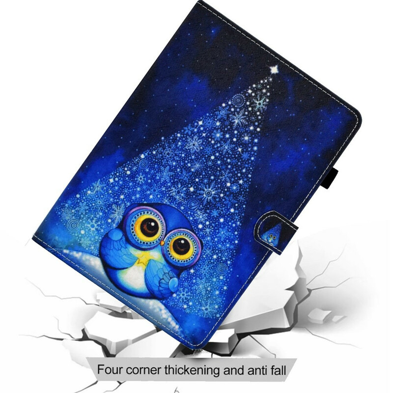 Cover iPad Air 10.9" (2020) Hibou Bleu