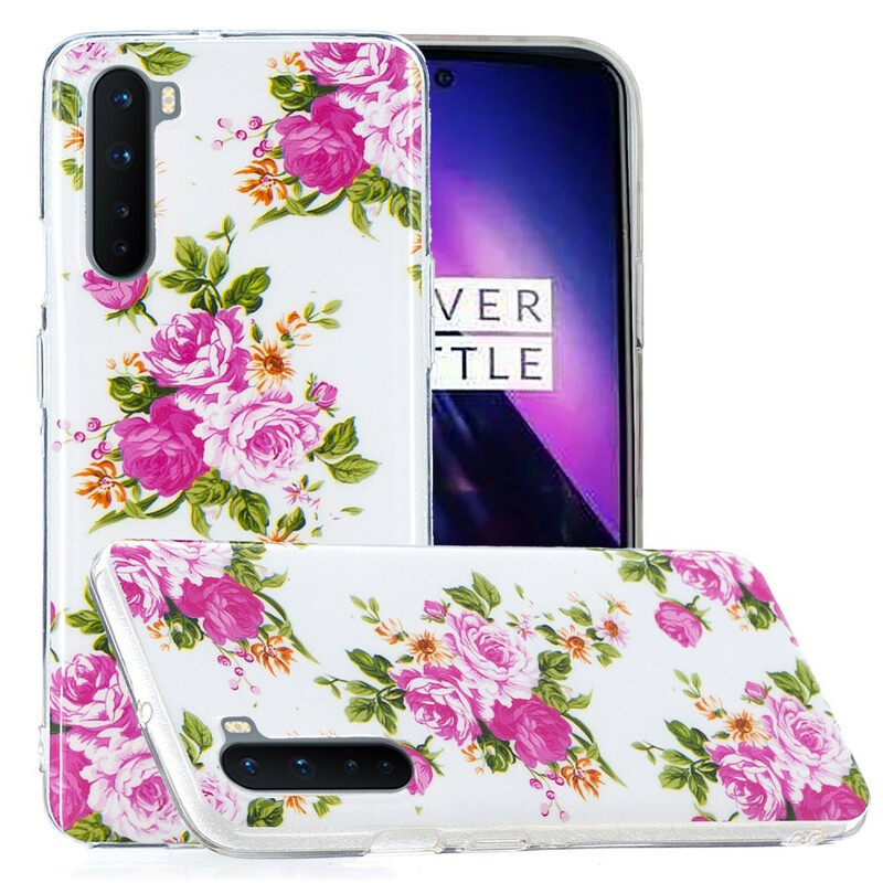OnePlus Nord Cover Liberty Flowers Fluorescent
