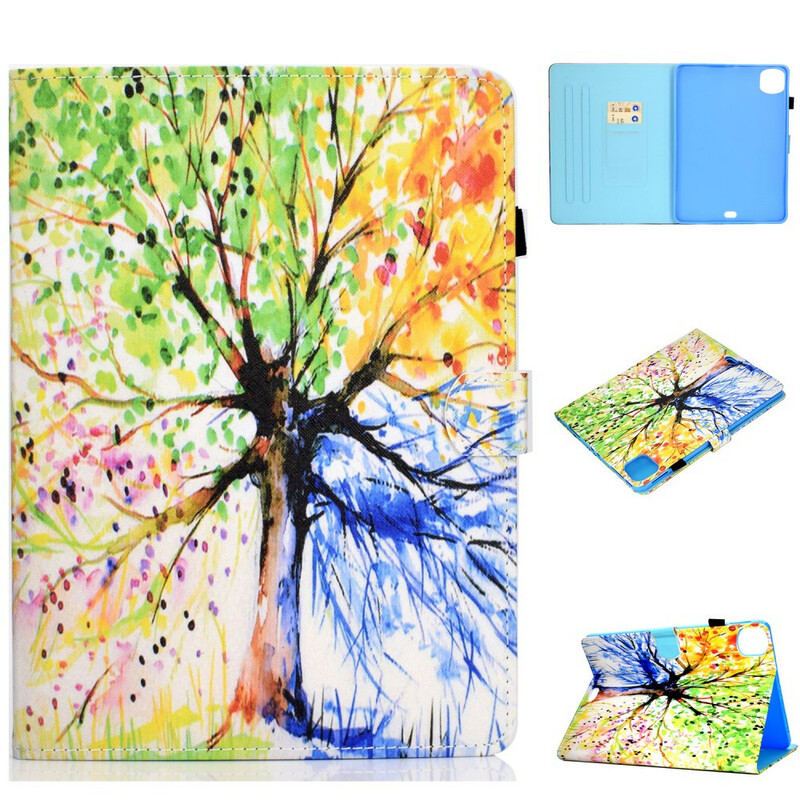 Cover iPad Air 10.9" (2020) Arbre Aquarelle