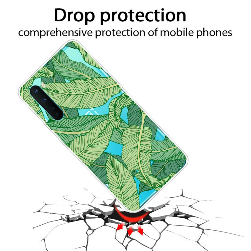 OnePlus Nord Transparent Case Graphic Leaves