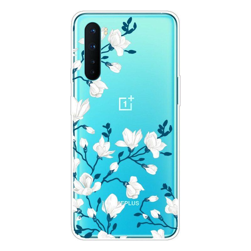 OnePlus Nord Case White Flowers