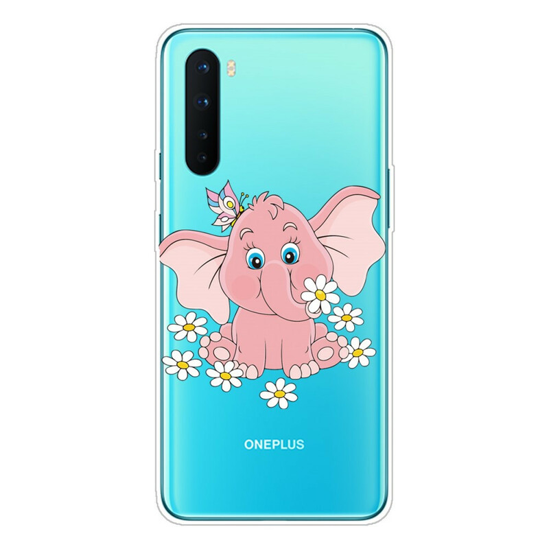 OnePlus Nord Transparent Pink Elephant Case