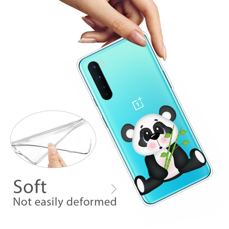 OnePlus Nord Transparent Panda Case Sad