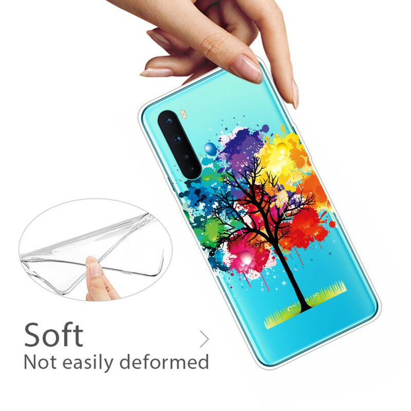 OnePlus Nord Clear Watercolor Tree Case