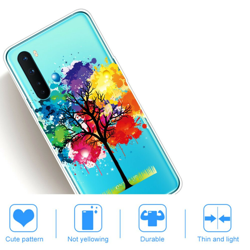 OnePlus Nord Clear Watercolor Tree Case