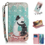Case Samsung Galaxy Note 20 Friends Cats with Strap